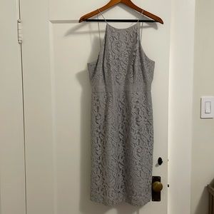 J. CREW Lydia sheathGrey lace dress size 8